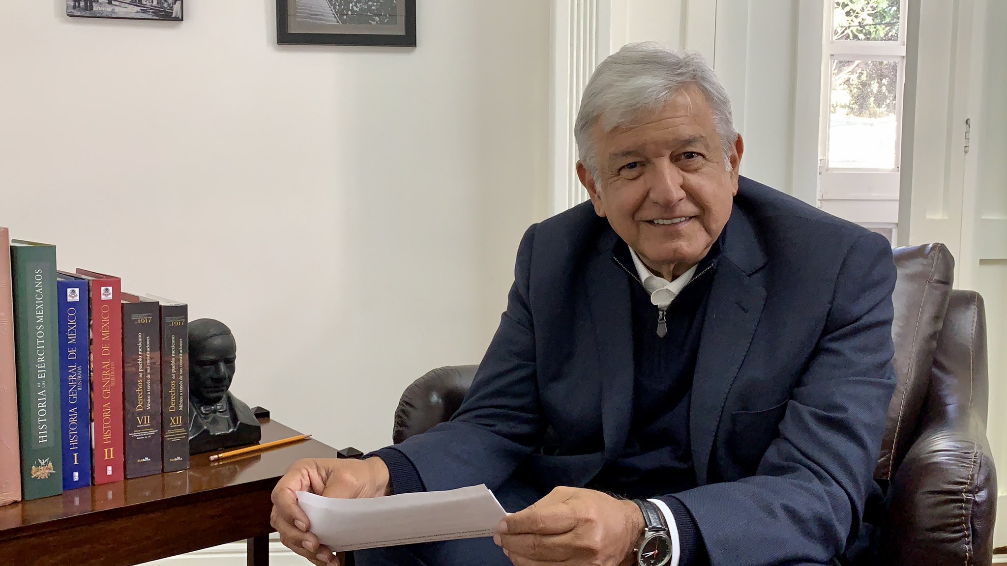 López Obrador dijo que fueron los empresarios los que propusieron el Consejo Asesor. (Especial)