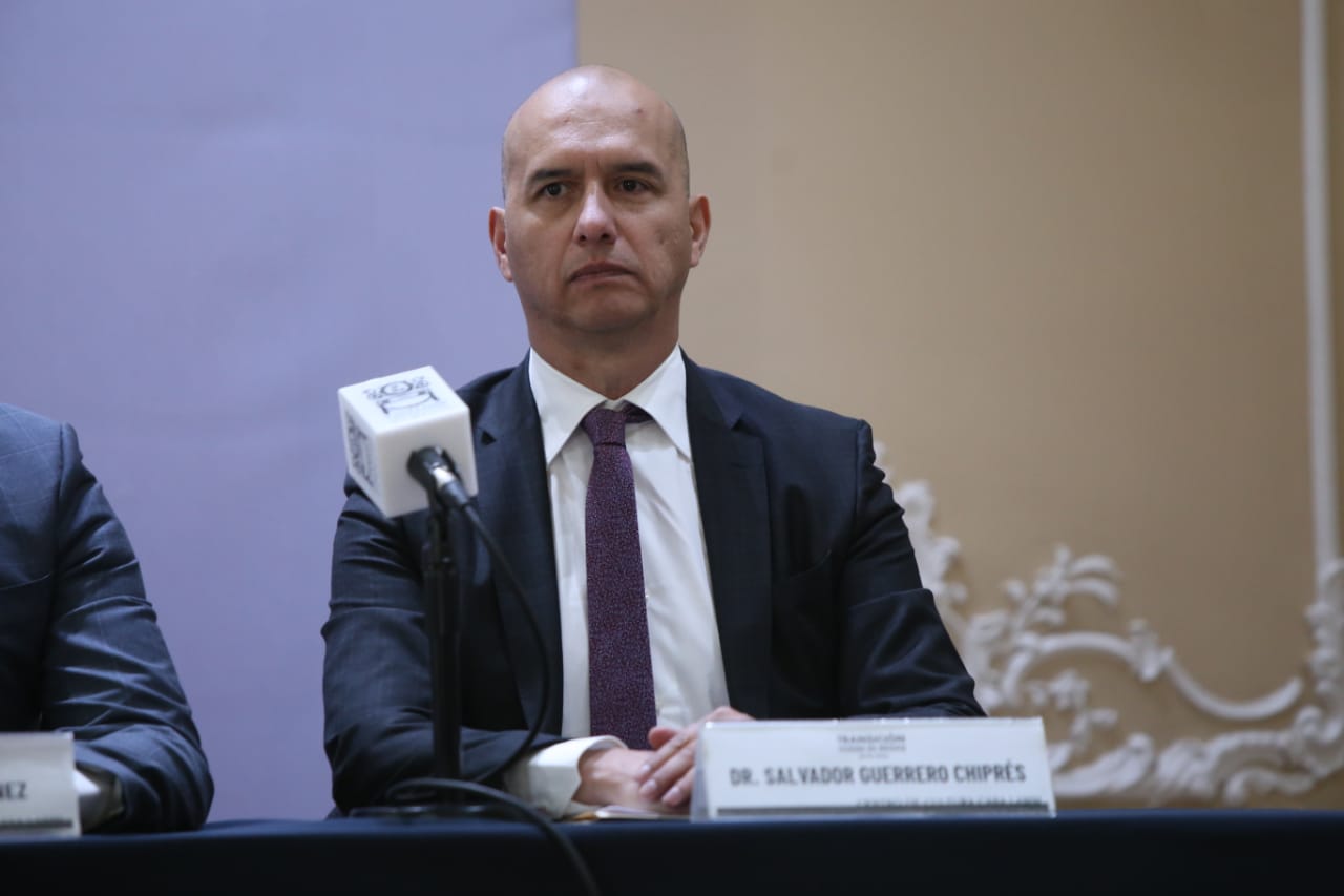 Salvador Guerrero Chiprés en la presentación de la estrategia para una Ciudad de México Segura y en Paz (Juan Carlos Bautista).