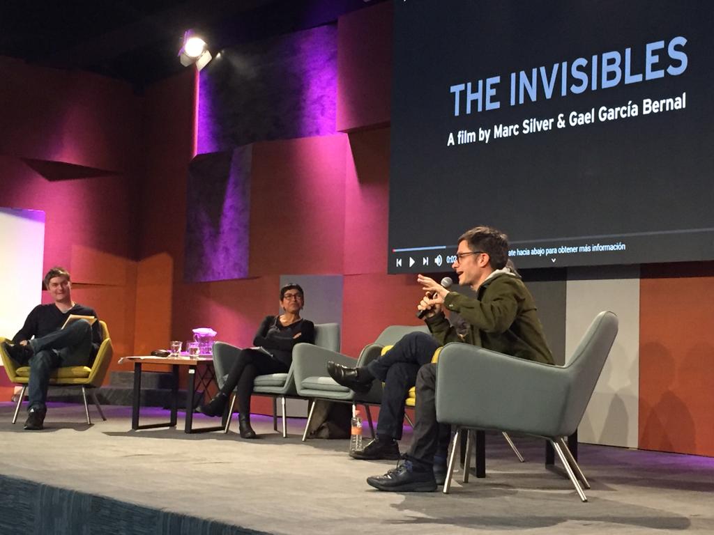 Los cienastas presentaron un documental sobre migrantes en la UNAM. (Fanny Miranda)