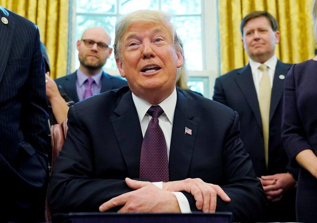 Donald Trump en conferencia de prensa en la Casa Blanca (Reuters)