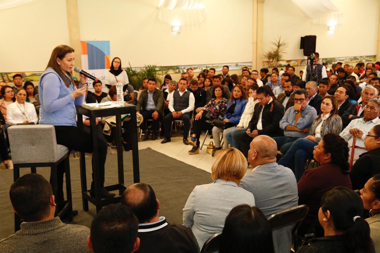 Martha Erika Alonso, Gobernadora Electa de Puebla, en el sexto foro ciudadano, llevado a cabo en Tepeaca (Especial)