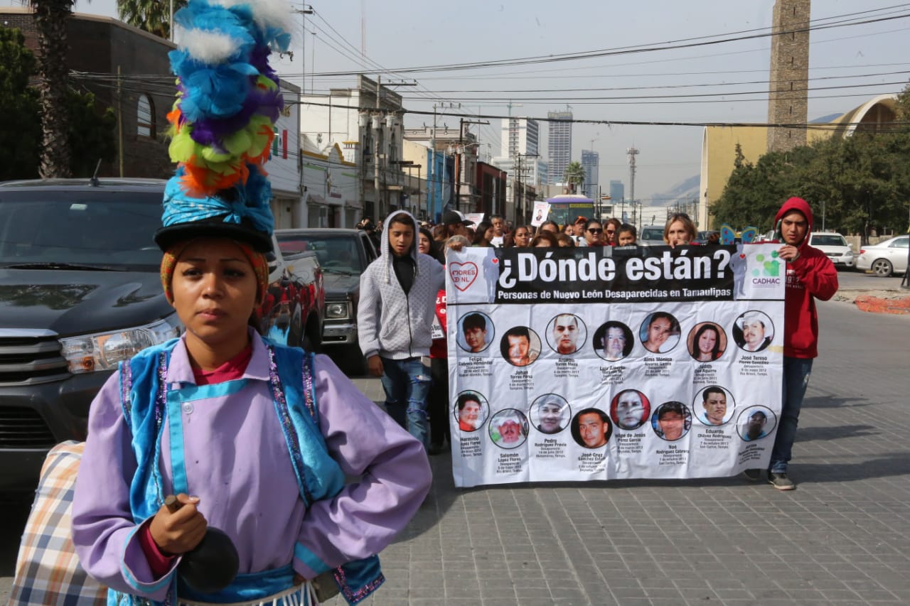 En la peregrinación participaron personas de todas las edades y matlachines. (Foto: Leonel Rocha)