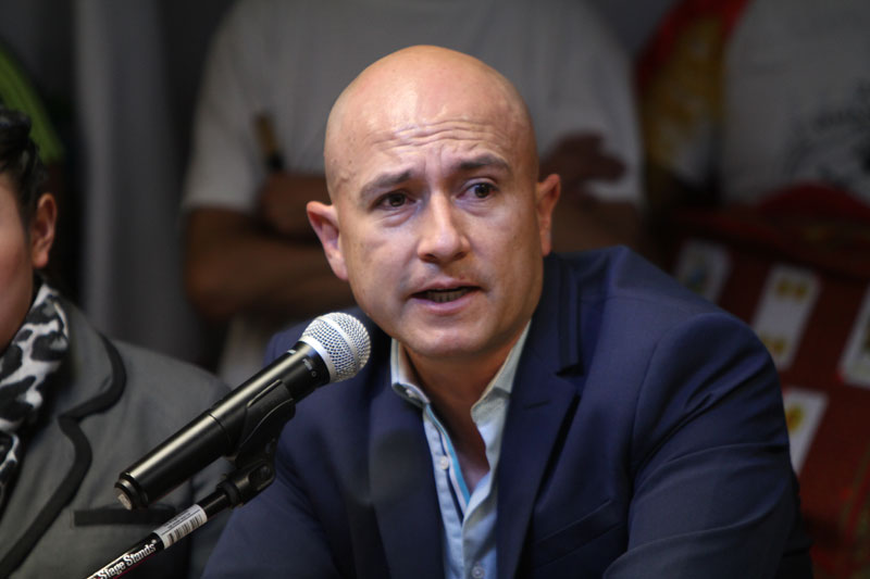Ulises Hernández, presidente municipal de Omitlán.  (Jorge Sánchez)
