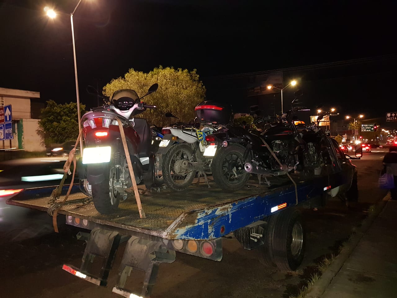 A lo largo de una semana se han implmentado operativos viales para revisar motocicletas en la zona de la vía Atlixcáyotl (Especial)