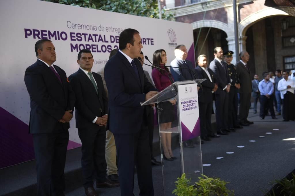 Cuauhtémoc Blanco en la entrega del Premio al Deporte 2018 (David Monroy)