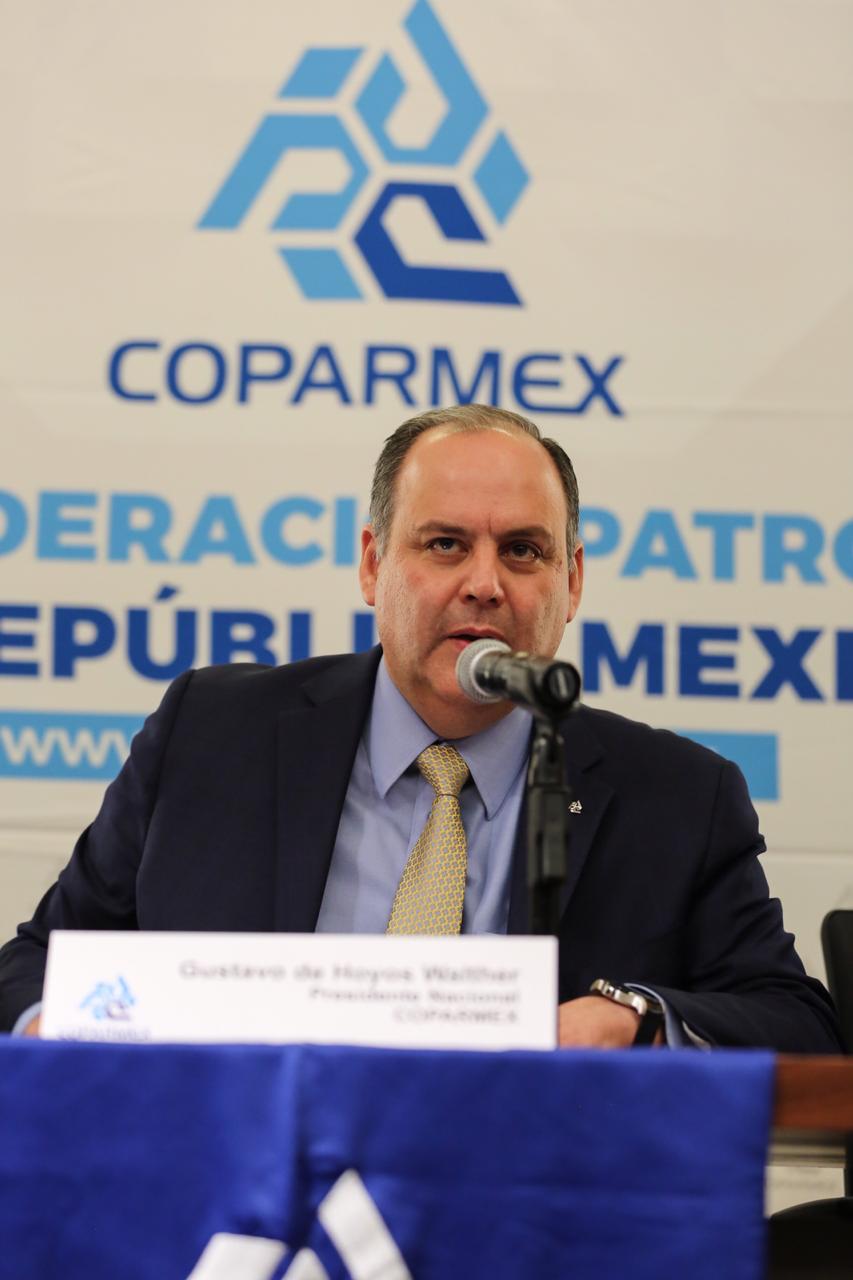 El presidente de la Coparmex, Gustavo de Hoyos Walther. (Foto: Coparmex)