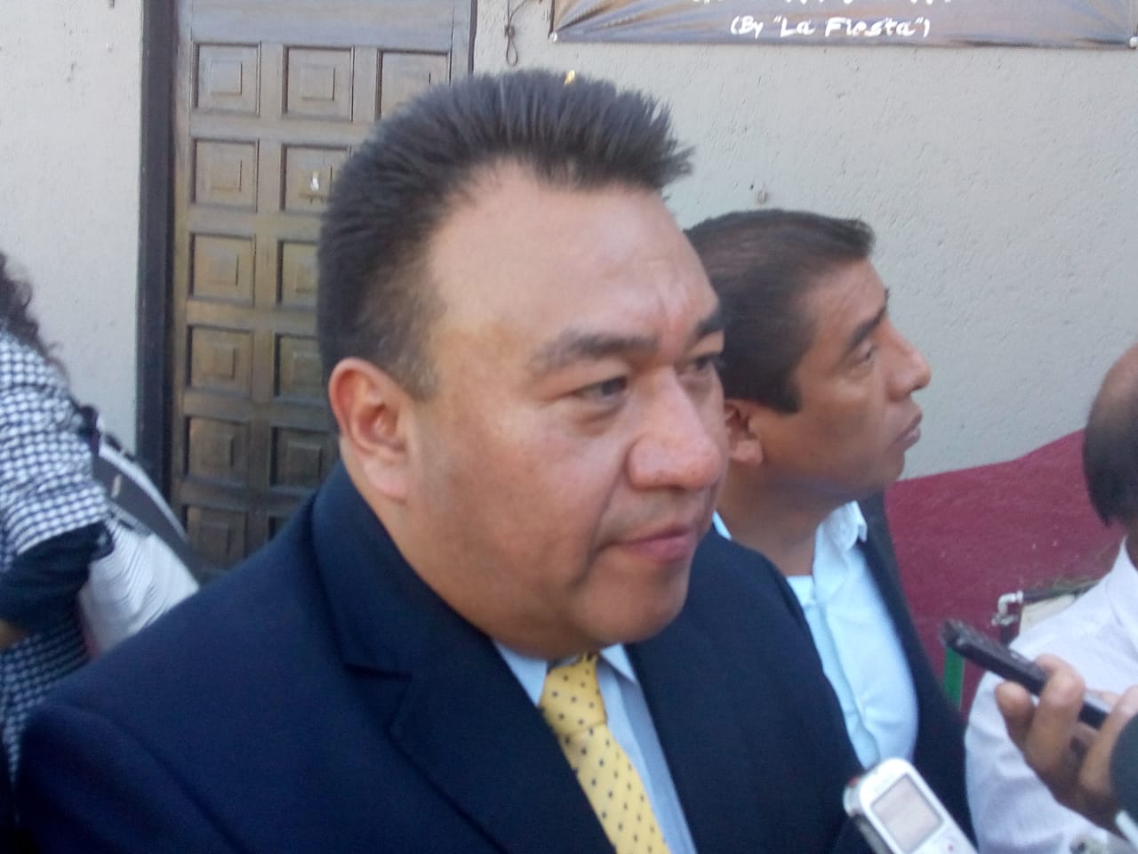 El titular de la SEGOB Aarón Pérez Carro sostuvo que el estado se encuentra en una posición privilegiada en materia de seguridad. (Adolfo Tenahua)