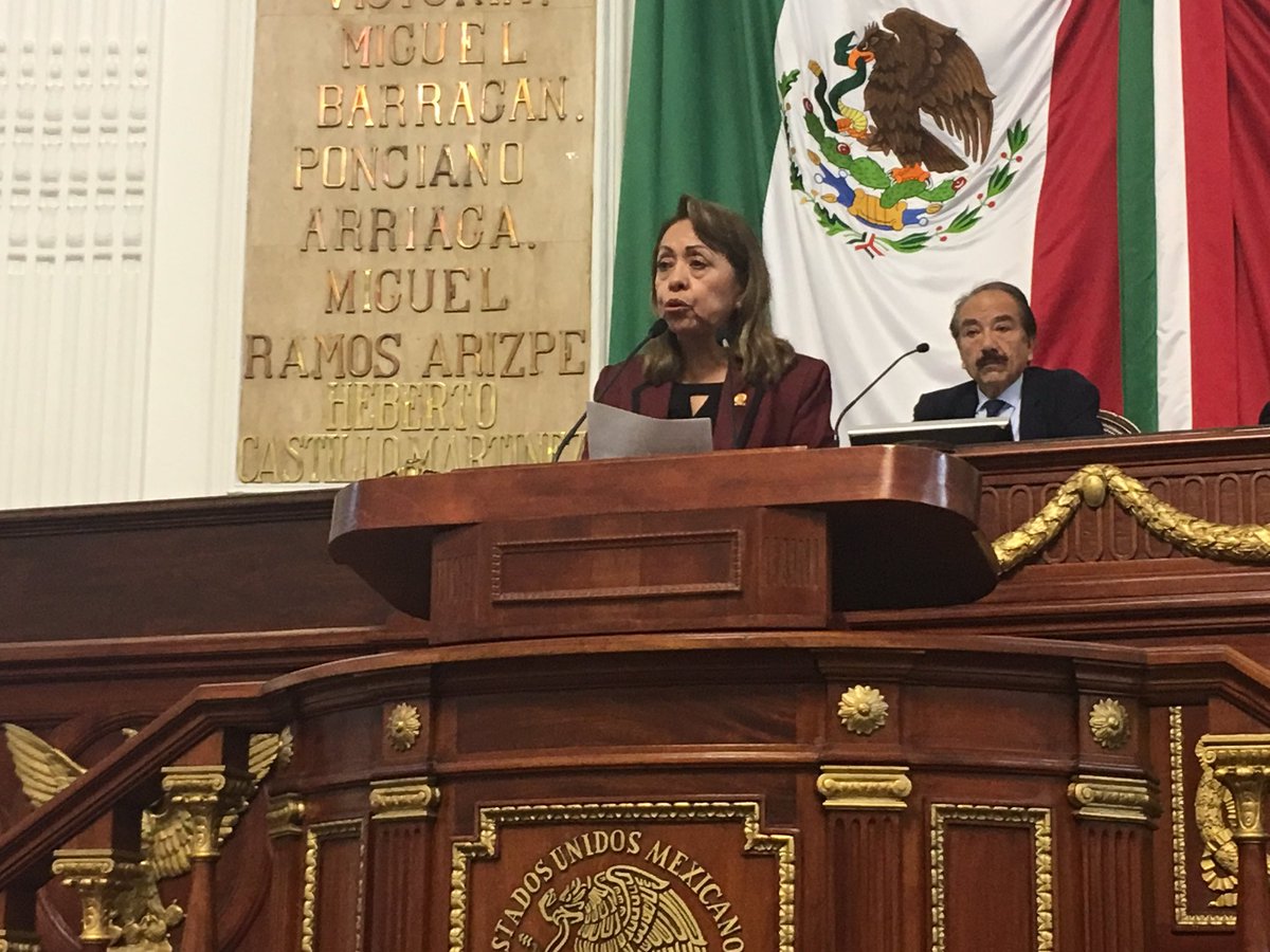 La legisladora de Morena, Esperanza Villalobos, presidenta de la Comisión de Reconstrucción del Congreso de CdMx. (Twitter: @Congreso_CdMex)