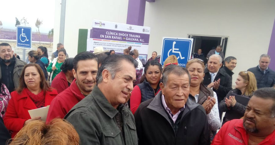 El gobernador de Nuevo León supervisó la construcción de una clínica de Shock- Trauma. (Foto: Adín Castillo)