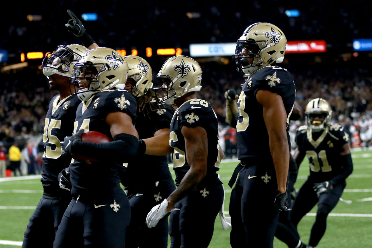 Los Santos ligaron su décimo triunfo consecutivo en la temporada 2018 de la NFL (AFP)