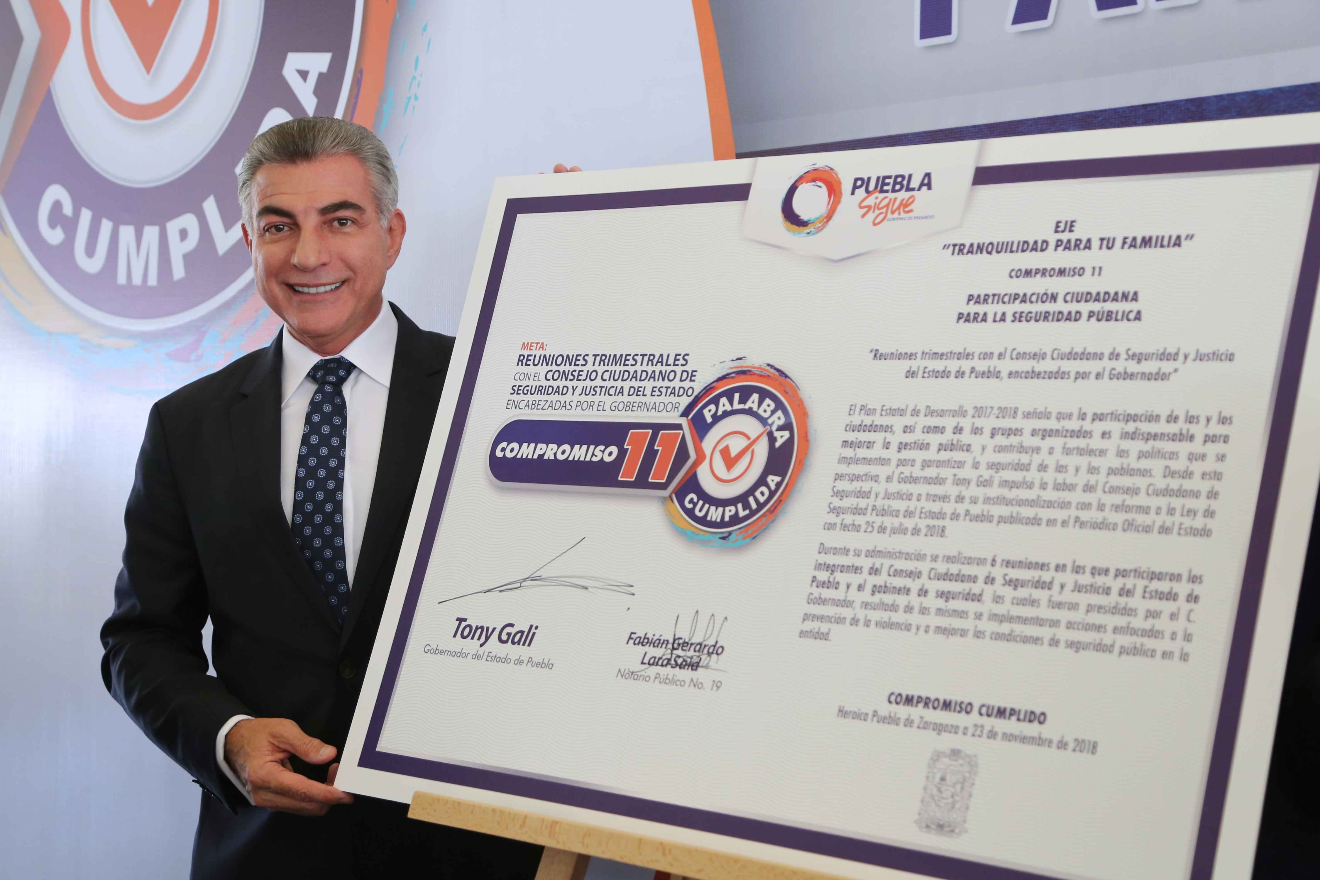 Antonio Gali cumplió su Compromiso 11 del Plan para Puebla: Participación ciudadana para la seguridad pública (Especial)