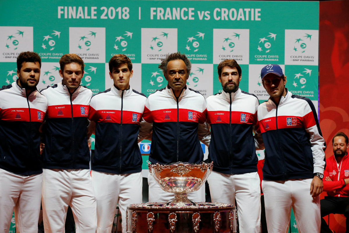 El equipo de Francia que disputará la Copa Davis ante Croacia (Reuters)
