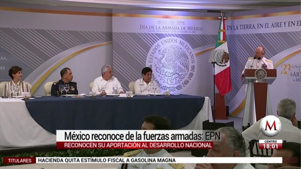 Peña Nieto reconoce a fuerzas armadas como protectoras de la soberanía ...
