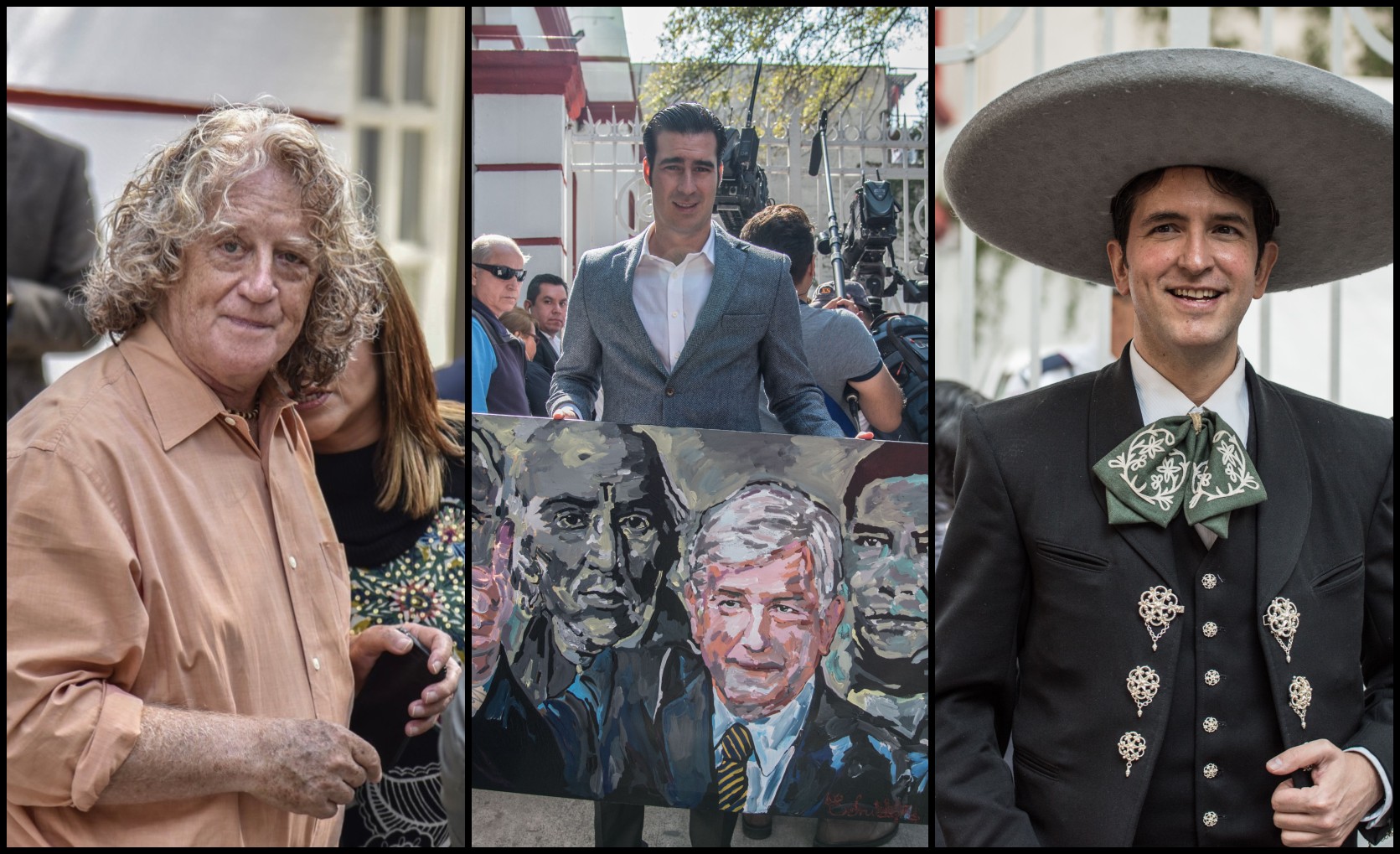 Los personajes que visitaron a AMLO en la casa de transición. (Cuartoscuro)