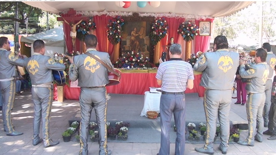 Como ya es tradición, los músicos festejaron en el altar colocado en honor a Santa Cecilia
