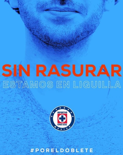 Cruz Azul pide a sus aficionados no quitarse la barba (Instagram @cruzazulfc)