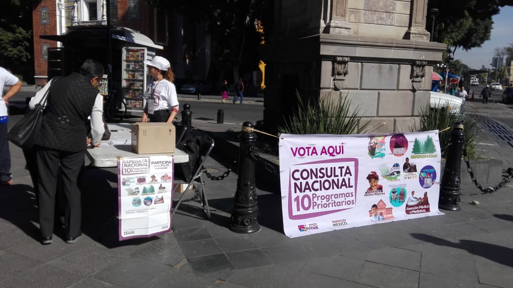 En Puebla comenzò la Consulta Ciudadana con poca afluencia de la poblaciòn (Elena Domínguez)