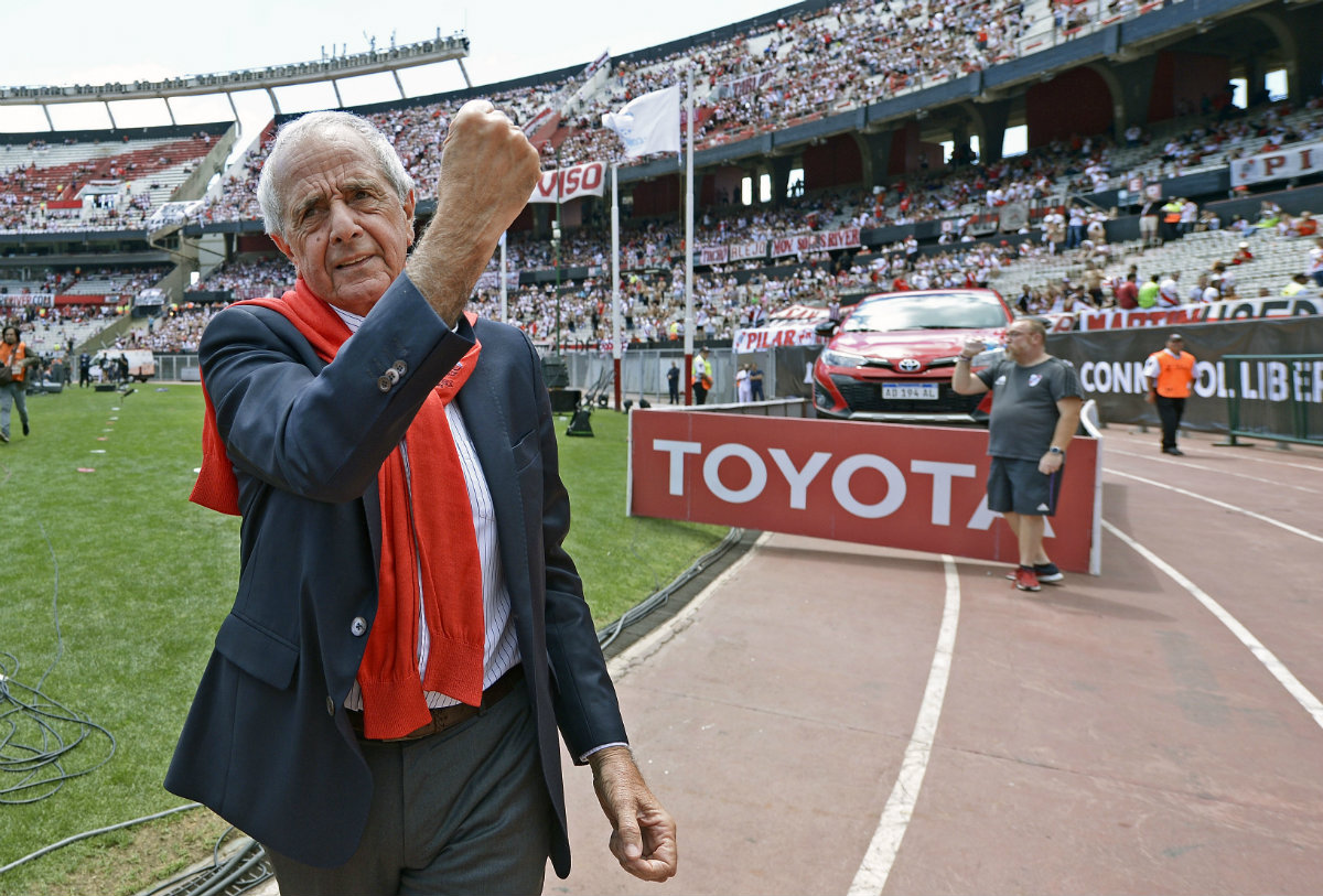 Rodolfo D'Onofrio, presidente de River Plate (AFP)