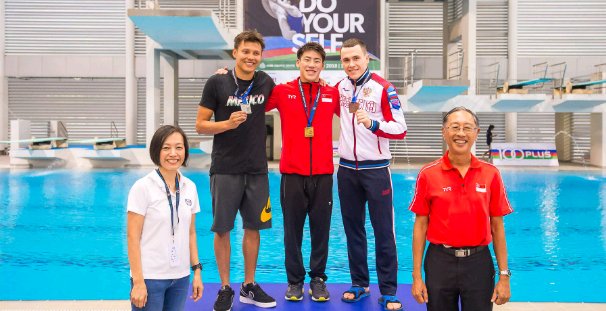 Germán Sánchez ganó medalla de plata en Singapur (Twitter @COM_Mexico)