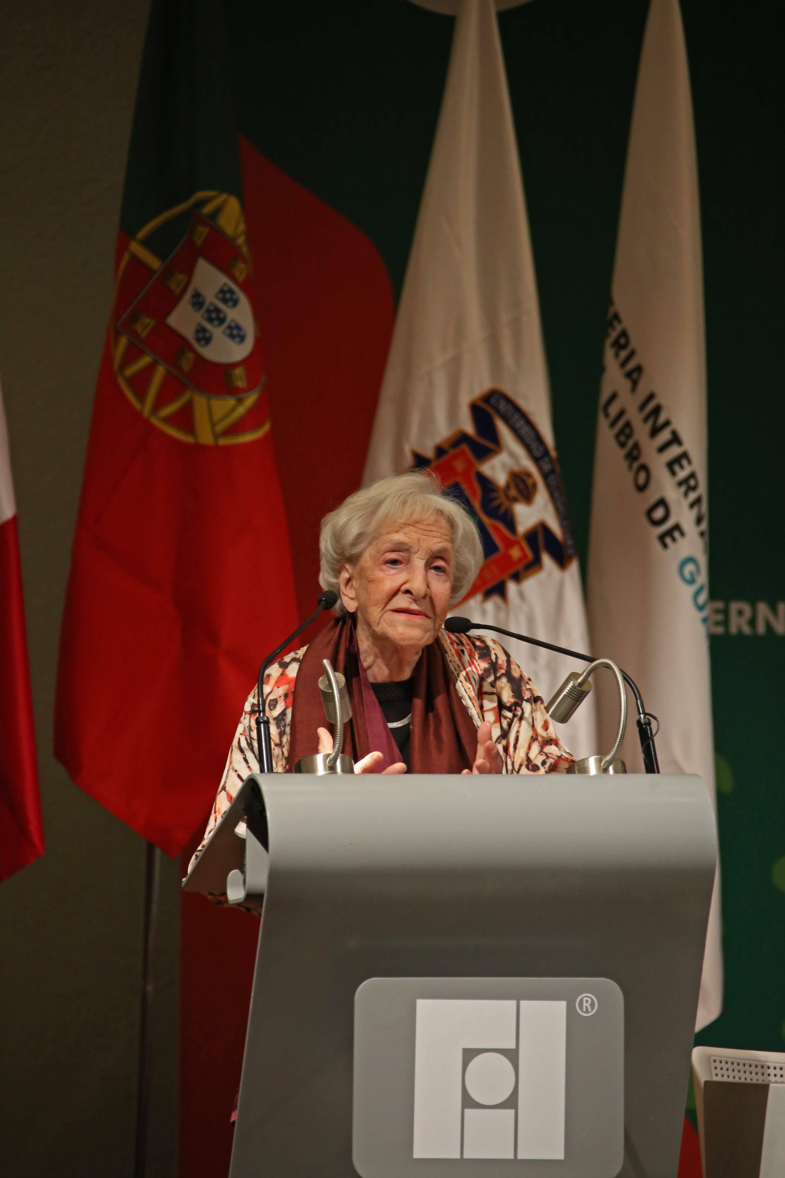 Ida Vitale, Premio FIL y Cervantes 2018. (Foto: Fernando Carranza)
