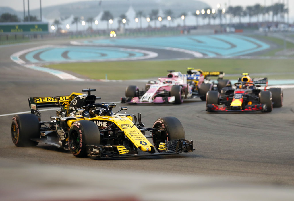 Nico Hulkenberg en el  Gran Premio de Abu Dhabi (AP)