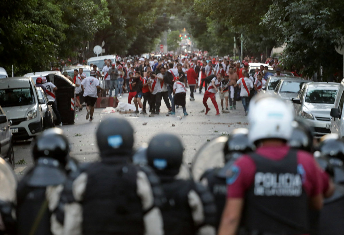 Disturbios previo a la Final de vuelta de la Copa Libertadores (Reuters)