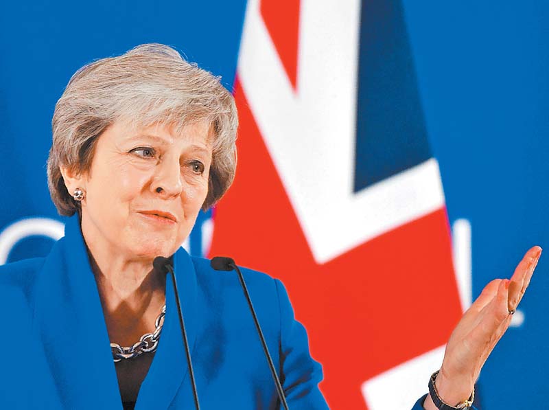 Tras el acuerdo con la UE, ahora debe enfrentar al parlamento británico. AFP