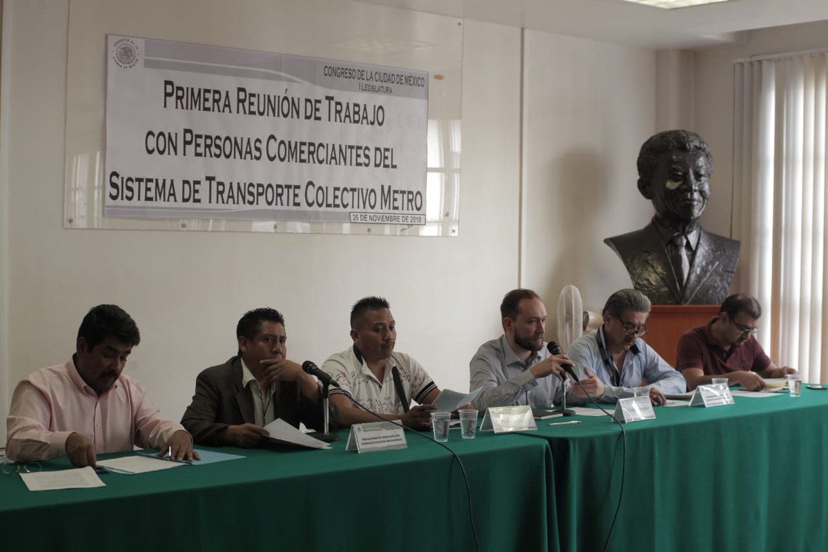 Vagoneros se reunieron con el legislador Temístocles Villanueva. (Twitter: @TemistoclesVR)
