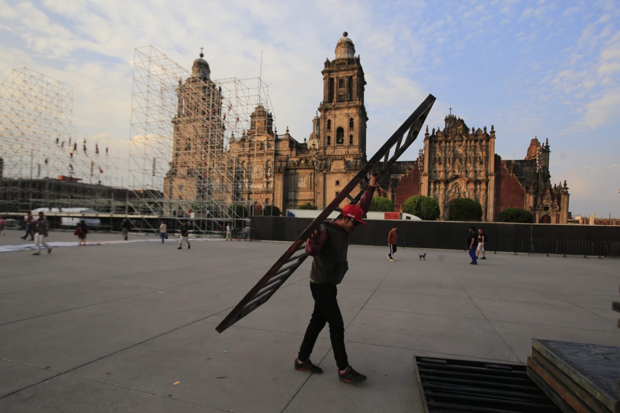 AMLO dijo que el sábado a las 17:00 horas ofrecerá un mensaje en el Zócalo de la Ciudad de México. Ariana Pérez