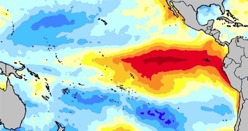 El Niño ocurriría durante los próximos tres meses. (NOAA)