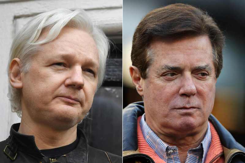 Las supuesta reunieron de Manafort y Assange se realizaron en 2013, 2015 y 2016.