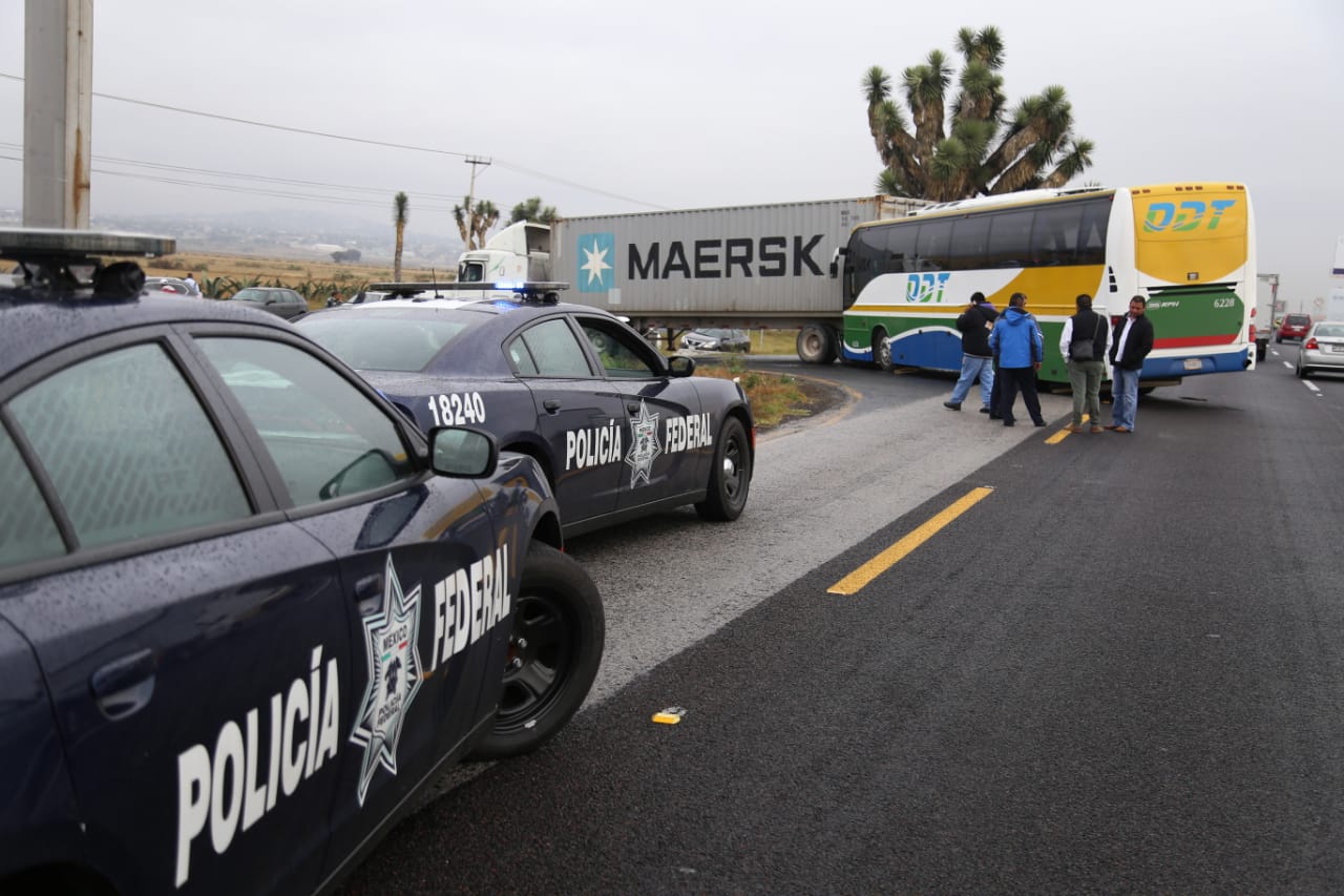 Accidente  sobre la carretera México-Pachuca.(Jorge Sánchez)