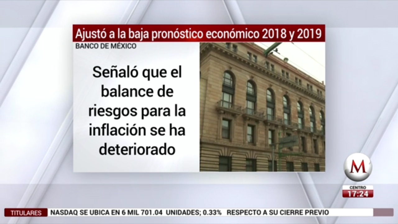 Banxico reduce perspectiva de crecimiento para 2018 y 2019 - Grupo Milenio