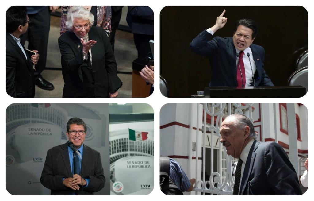 Olga Sánchez Cordero, Mario Delgado, Ricardo Monreal  y José María Riobóo (Especial)