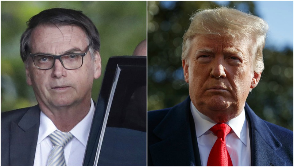 El presidente electo de Brasil, Jair Bolsonaro y el presidente de Estados Unidos, Donald Trump. (Especial)