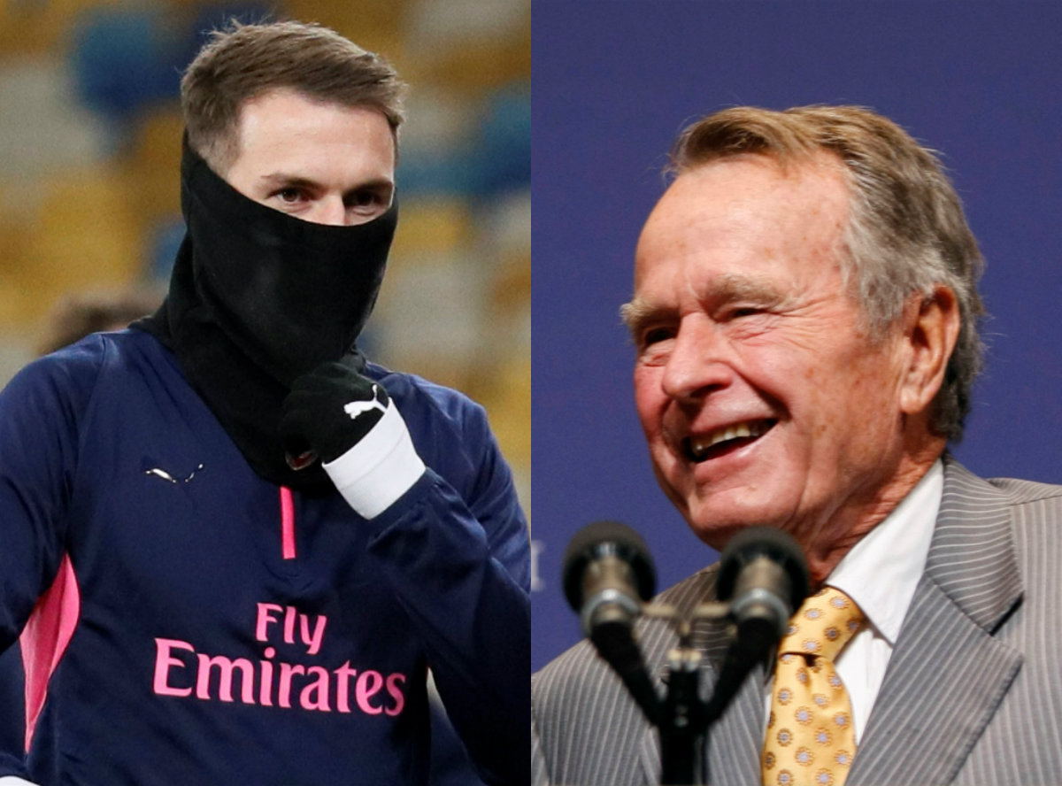 Extraña coincidencia del gol de Ramsey y la muerte de George Bush (Reuters)