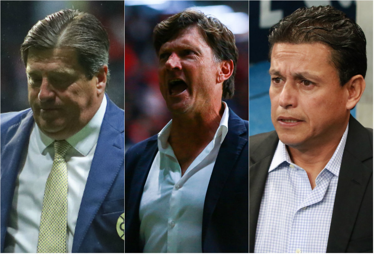 Miguel Herrera, Hernán Cristante y Salvador Reyes (Imago7)
