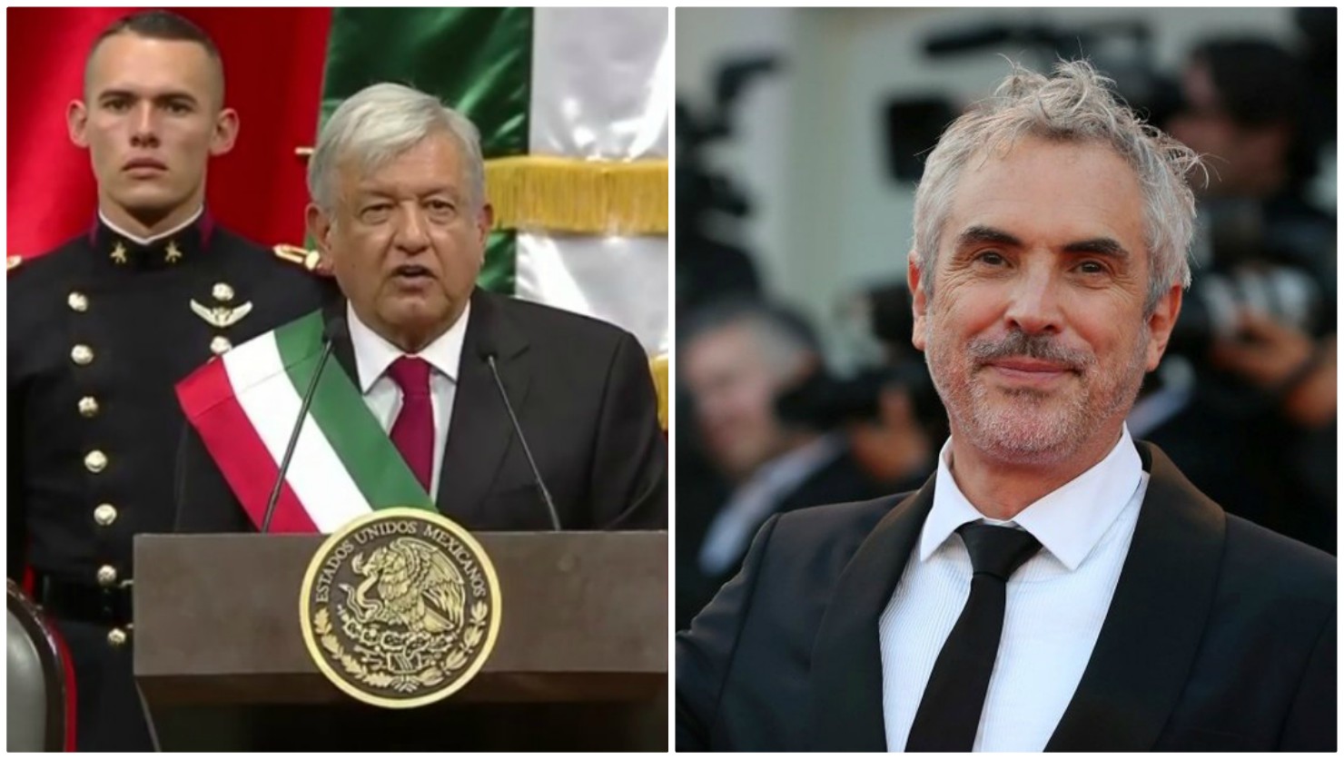 Andrés Manuel López Obrador y Alfonso Cuarón. (Especial)