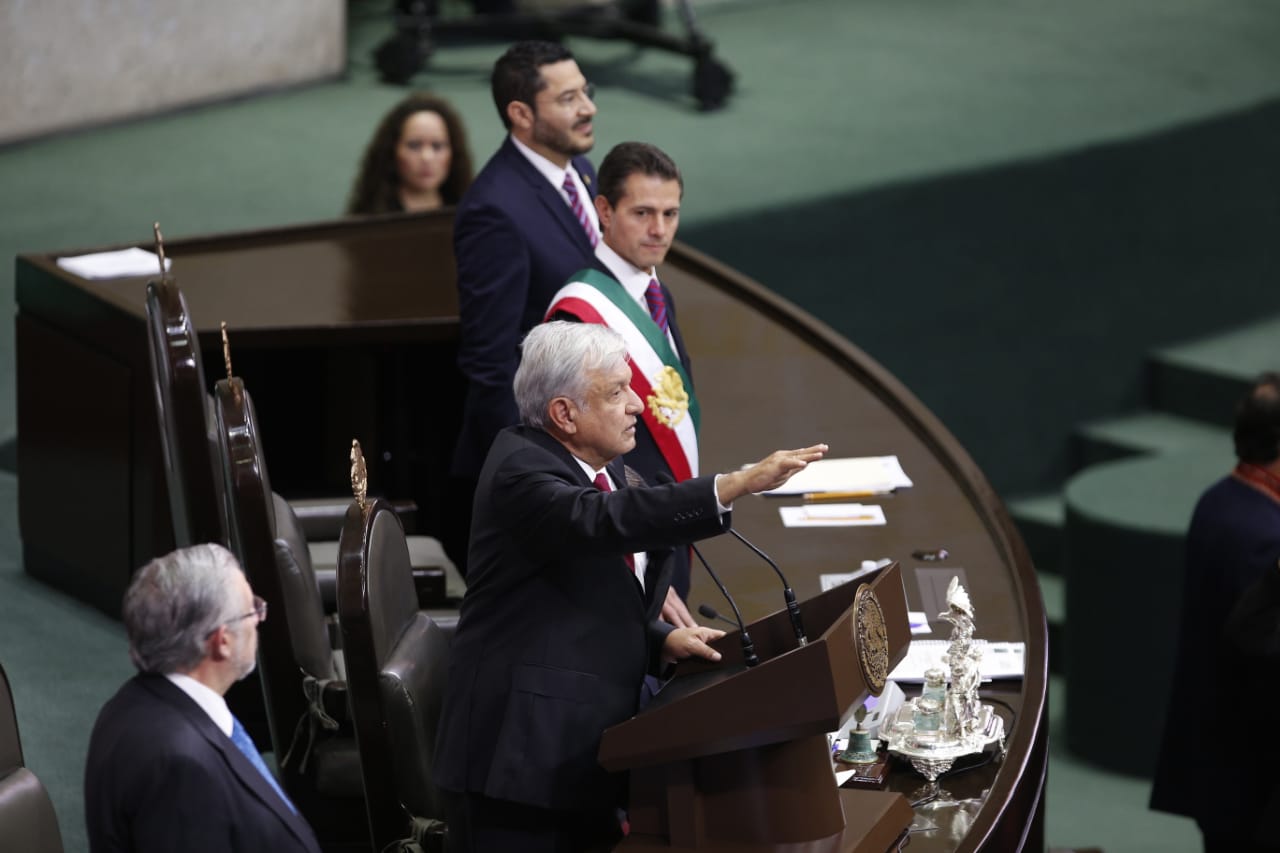 Andrés Manuel López Obrador rindió protesta como Presidente de México. (Foto: Héctor Tellez)