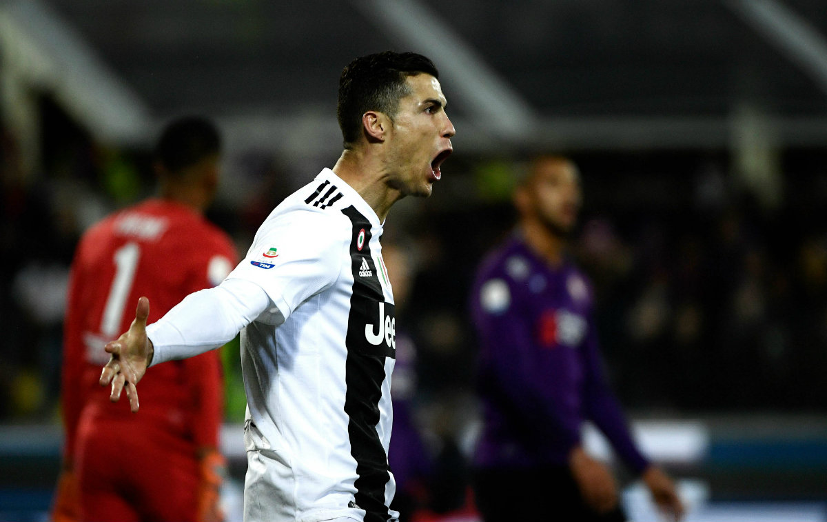 Cristiano Ronaldo anotó en la victoria de la Juventus (AFP)