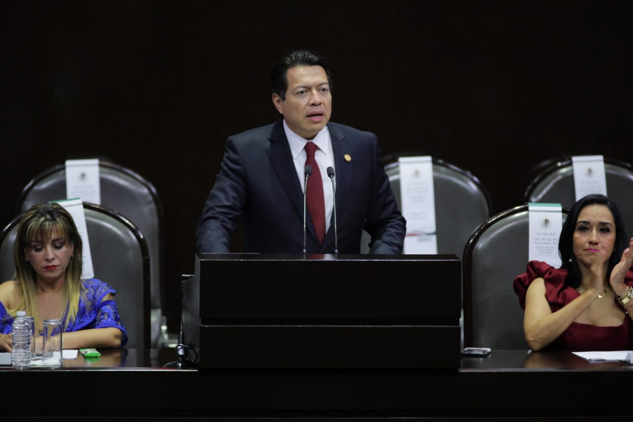 El diputado Mario Delgado fijó la postura de Morena/Omar Franco.