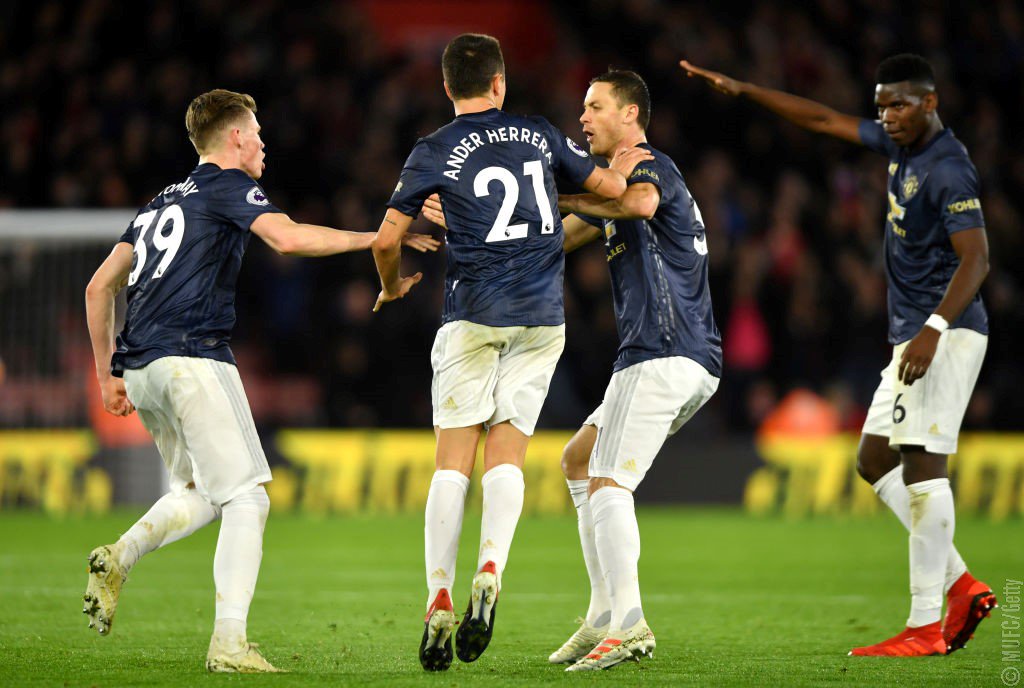 Los 'Reds' empataron a dos goles con el Southampton (Twitter @ManUtd)