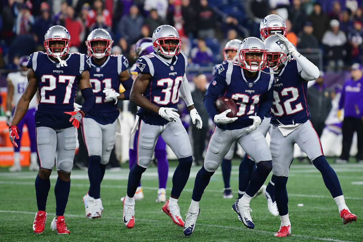 Los Patriots lograron su noveno triunfo de la campaña al imponerse a los Vikings (AFP)