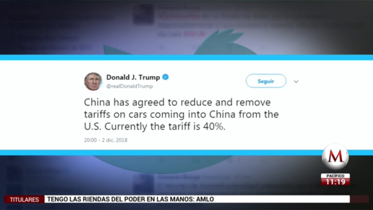 China retirará los aranceles a automóviles de EU: Trump- Grupo Milenio