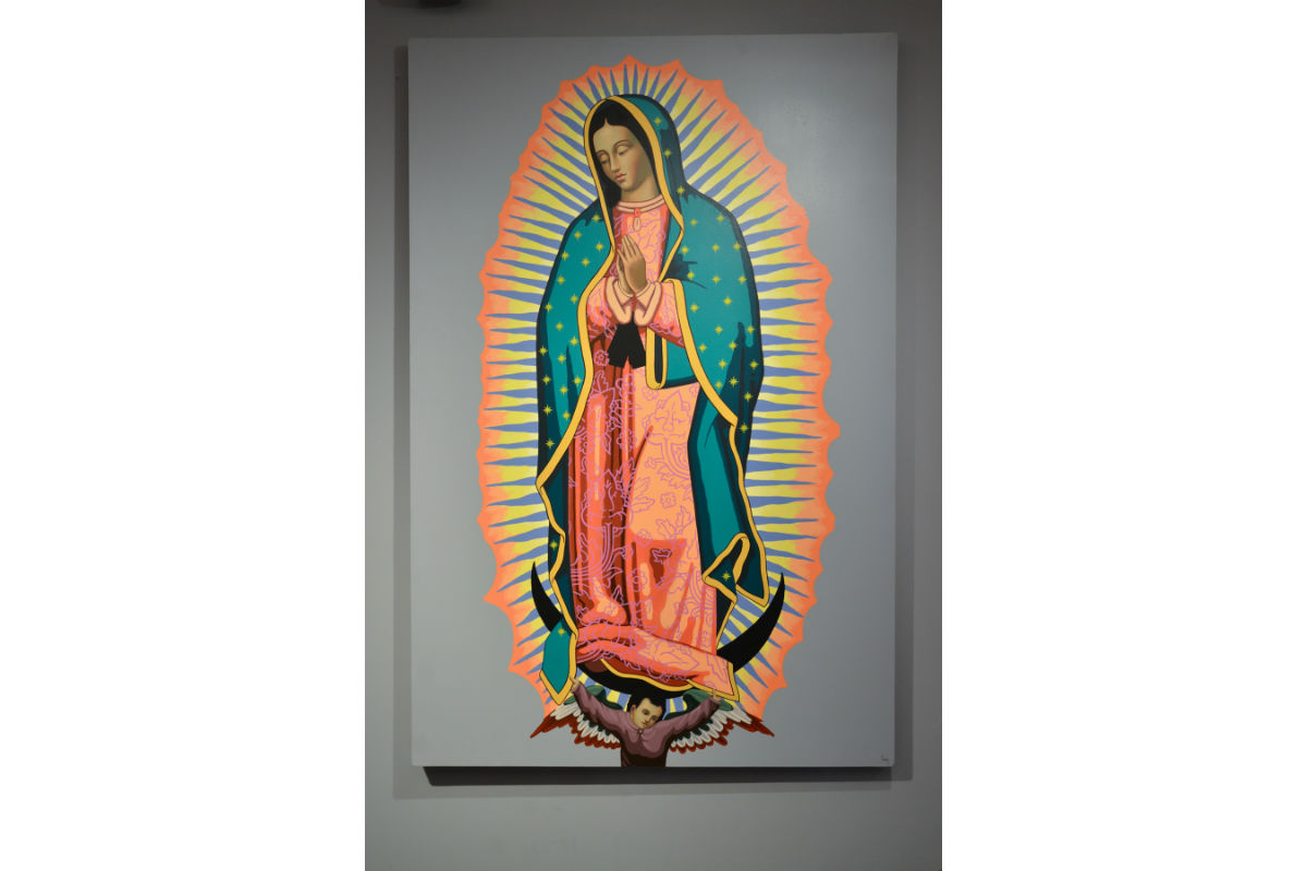 La reinterpretación del artista Jesús Lima de la Virgen de Guadalupe. (Cortesía)