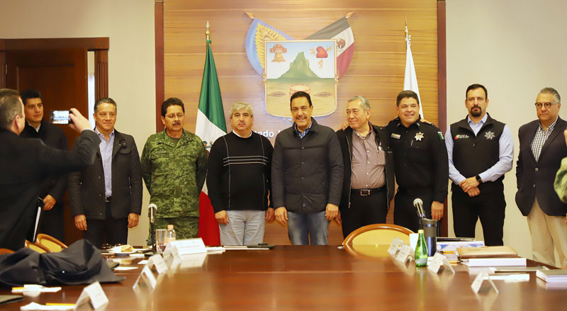 Reunión con el grupo de Coordinación Interinstitucional de Seguridad. (Cortesía)