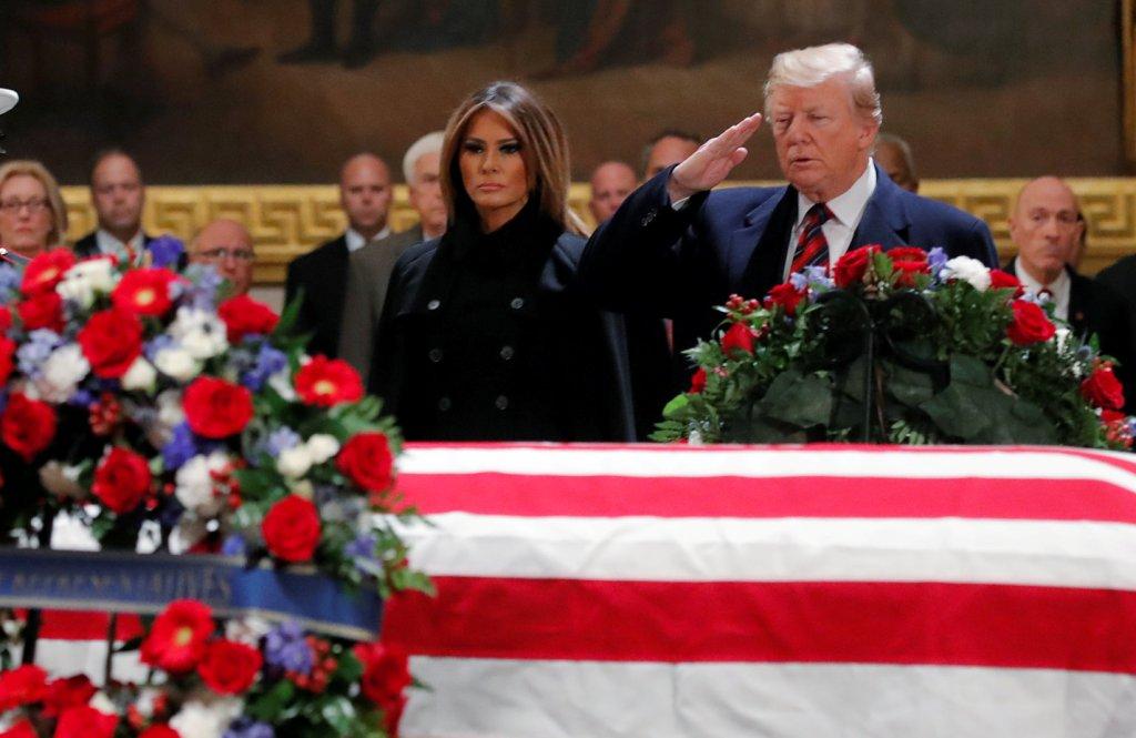 Trump declaró el miércoles día de luto nacional. Reuters