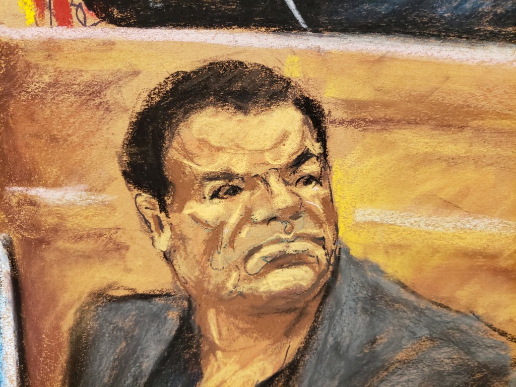 El Chapo en su juicio en Estados Unidos. (Reuters)
