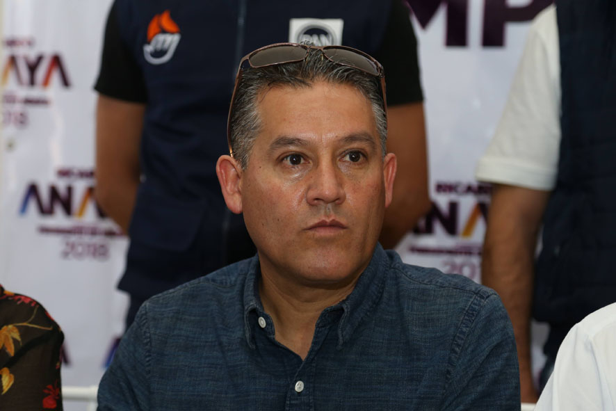 Amado Cazares Pérez, presidente estatal del PAN. (Jorge Sánchez)