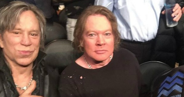 Mickey Rourke y Axl Rose . (Instagram)
